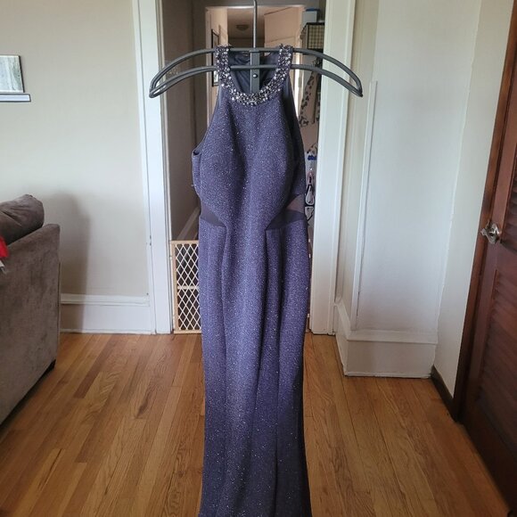 Gray Evening Gown, Size 6 - Picture 1 of 4